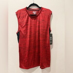 🔴 NWT Reset Men’s Red Sleeveless Athletic Shirt – Size XXL